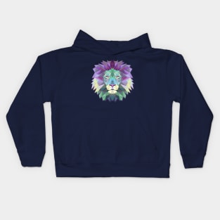 lion for all purple modern , sport and beauty Kids Hoodie